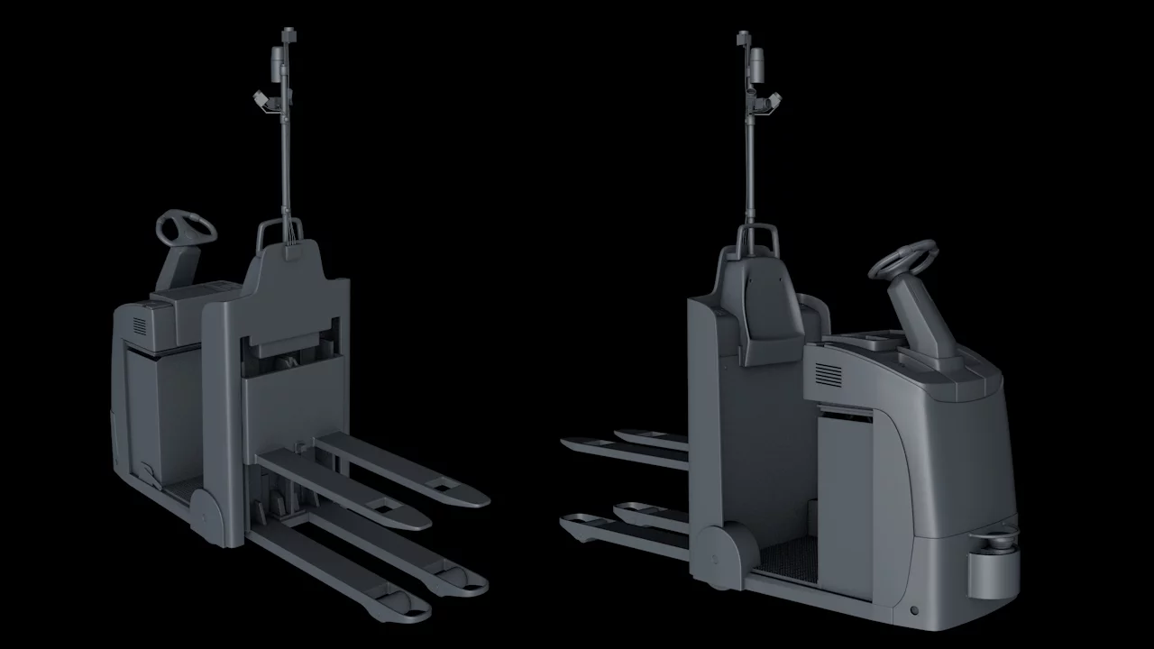 The system is made up of two parts: a "server-side part" which interacts with the warehouse management system and a "vehicle-side part" through which it makes navigation decisions