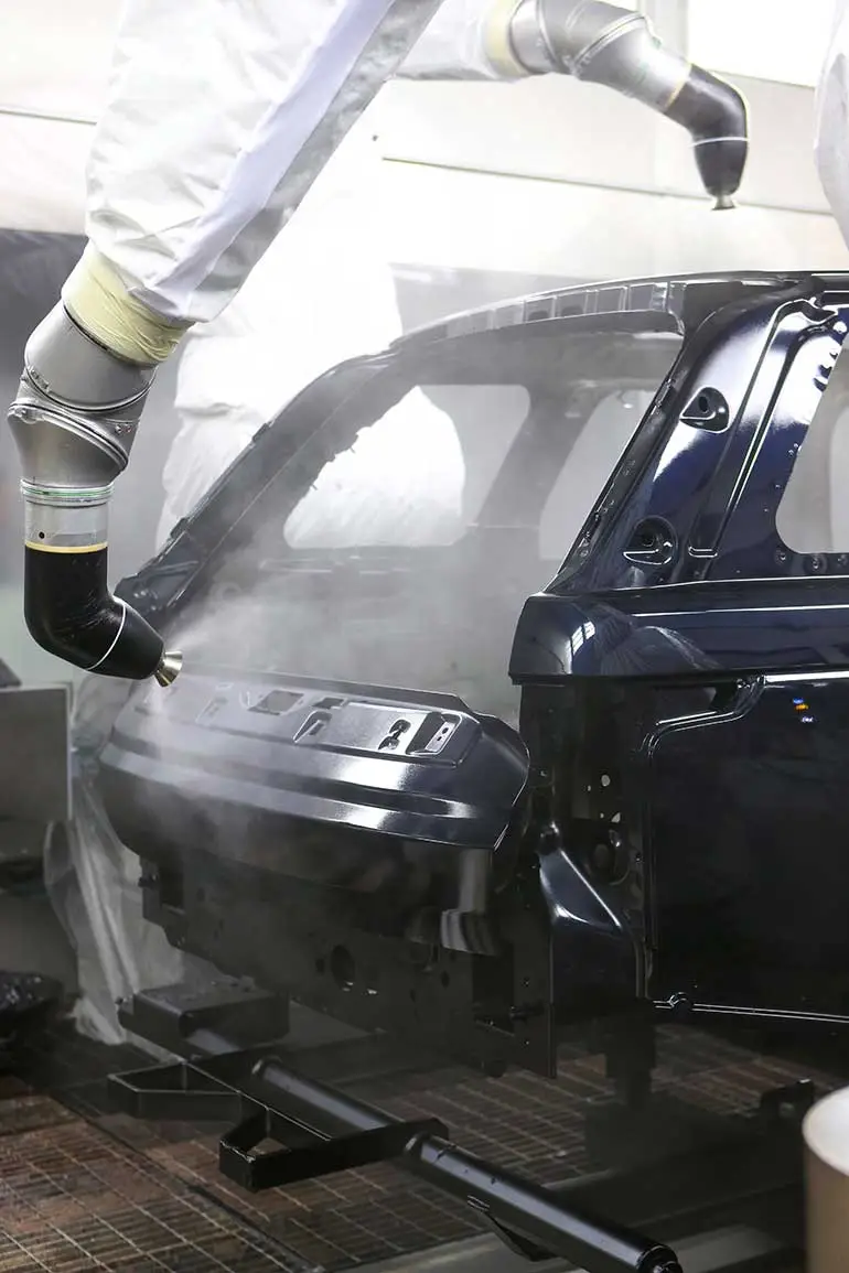 2013 Range Rover in the paint shop