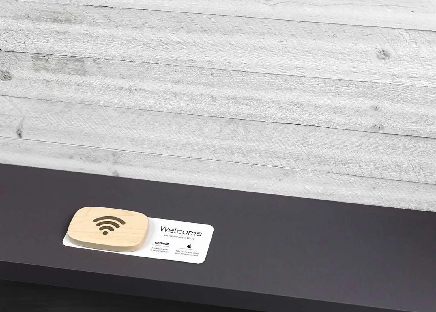 Add some instructions near the Wi-Fi Porter and you don't even need to be around to help people get connected