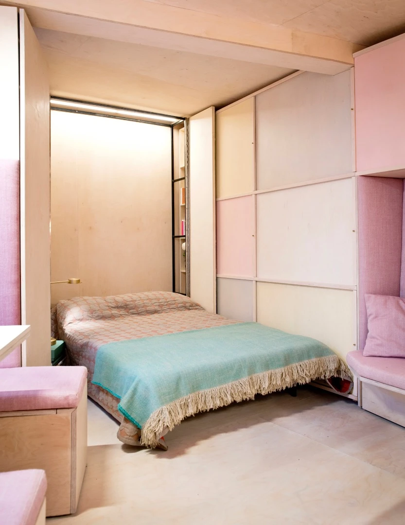 The 13 sq Metre House's Murphy-style drop-down bed