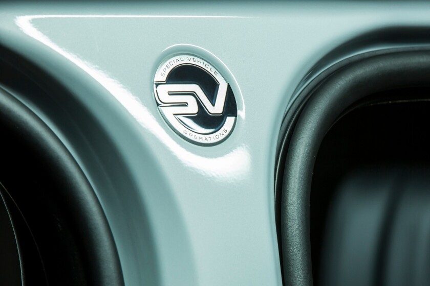 Land Rover has handed the SVAutobiography over to the SVO division