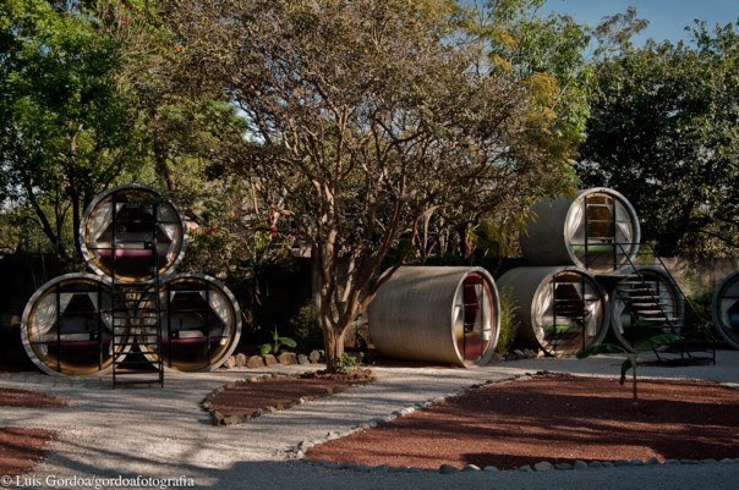 Mexico's recycled concrete tube hotel