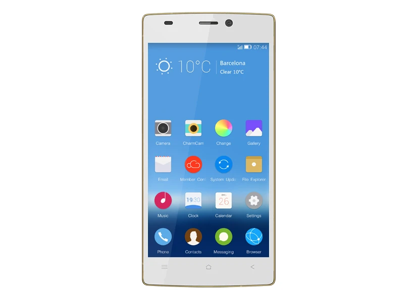 The Elife S5.5 has a 5-inch, 1920 x 1080 resolution Super AMOLED+ capacitive multitouch LTPS display
