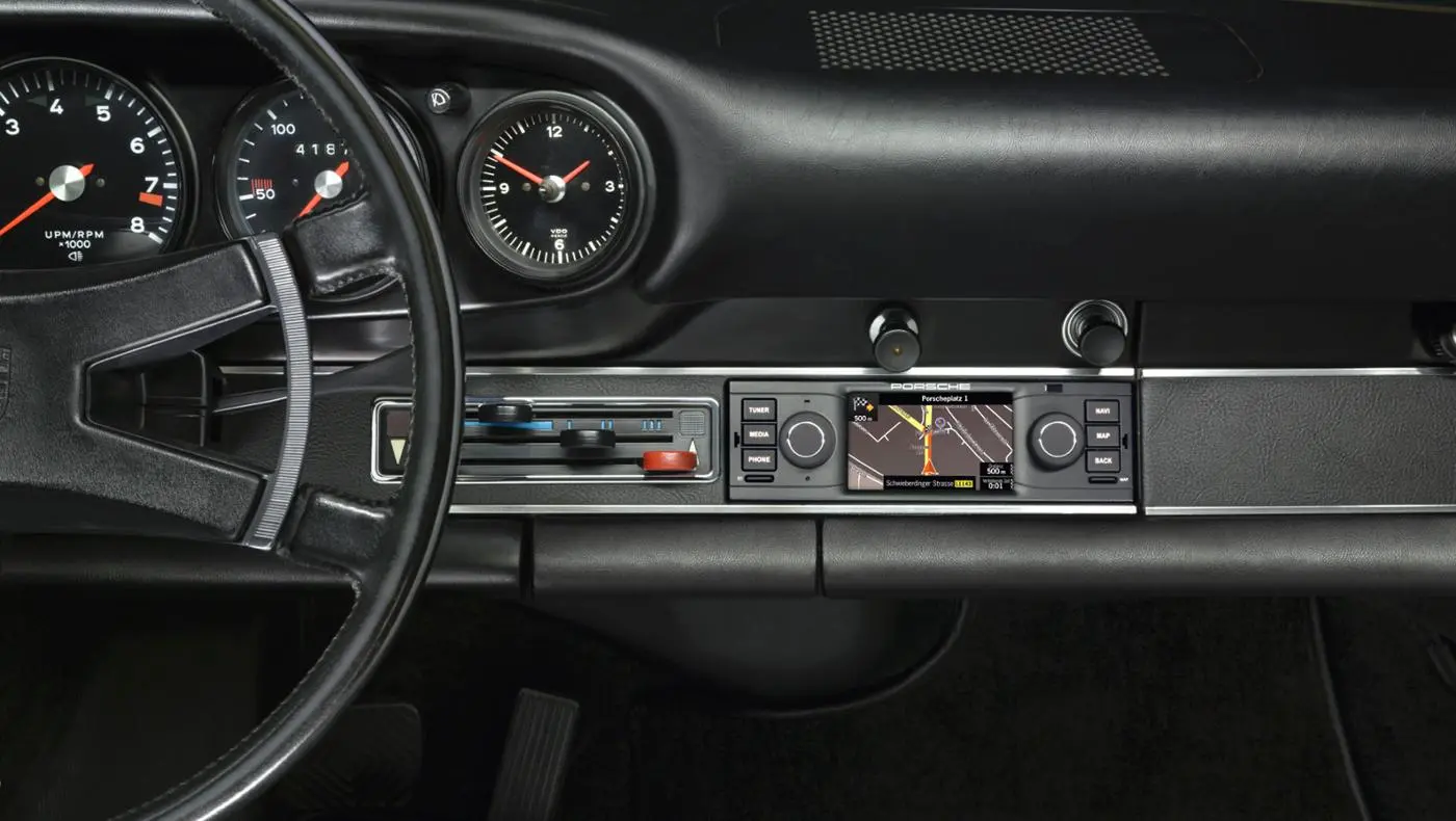Porsche is offering navigation for its classic cars, with a system designed to maintain the classic aesthetic of its old dashboards