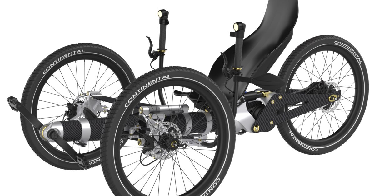 The Allroadracer TriX's chain runs through a carbon fiber boom-type body – although future models may not even have a chain