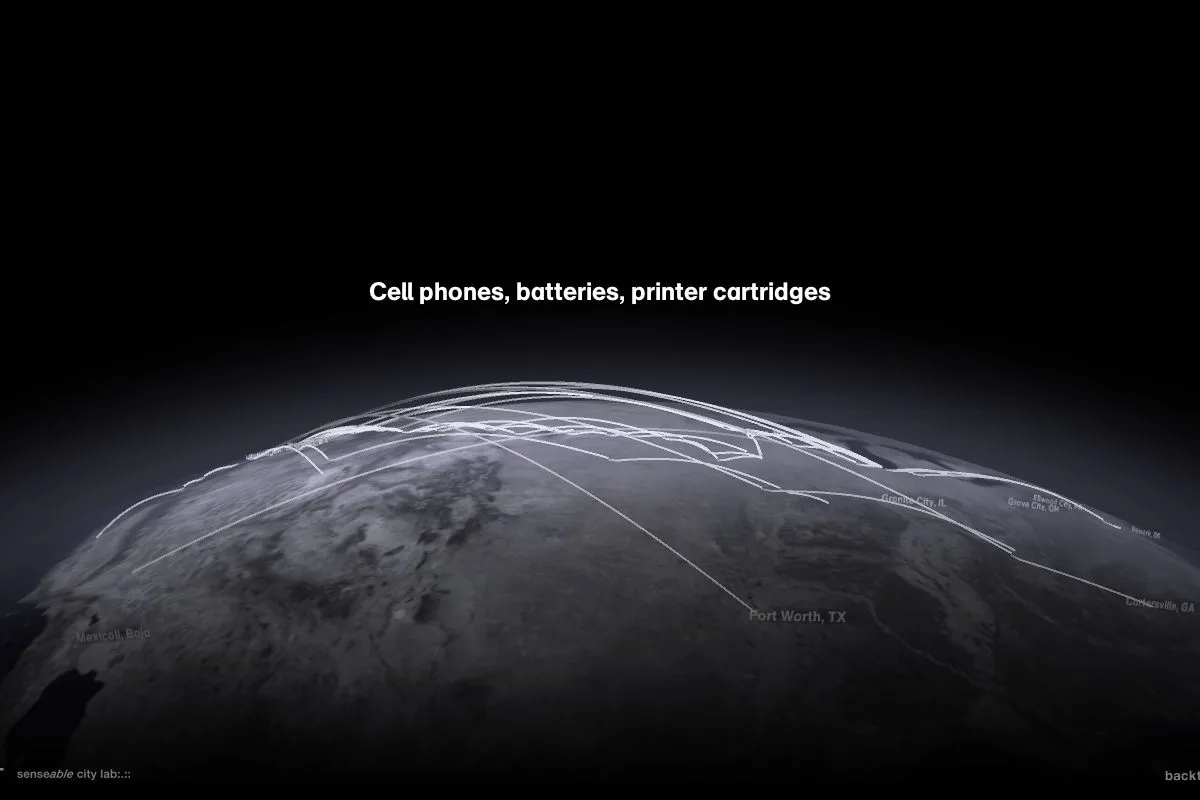MIT's backtalk project aims at tracing the journeys of discarded electronics by applying location trackers to a number of products