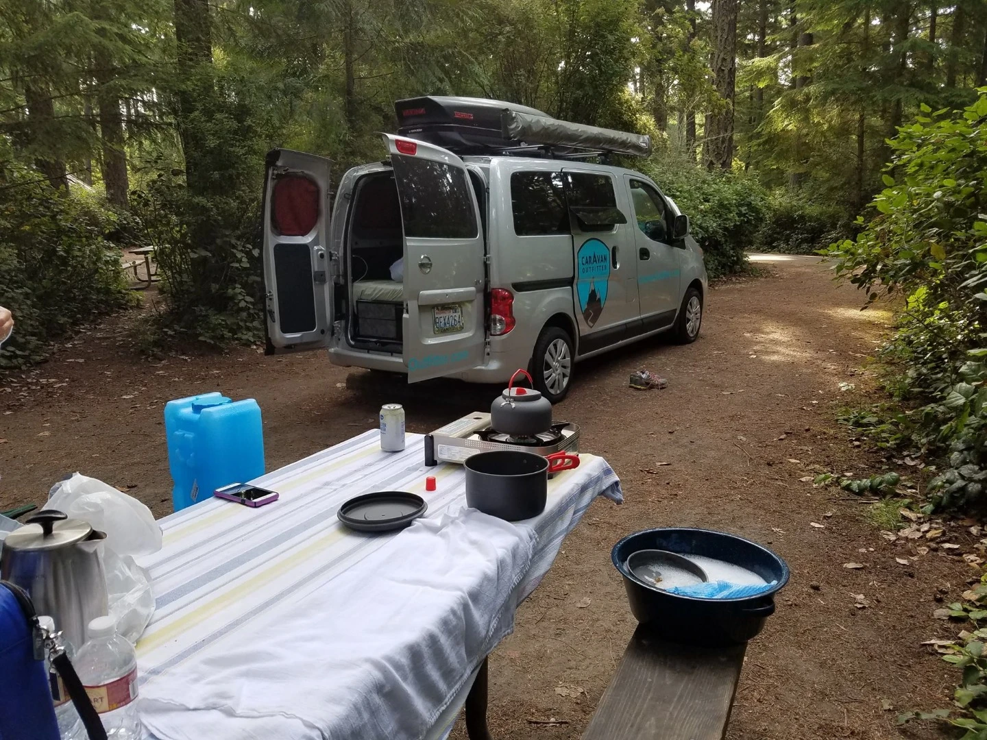 Out and about in the Free Bird camper van