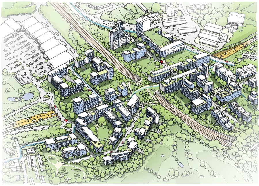 The proposed layout of the A406 in Southgate