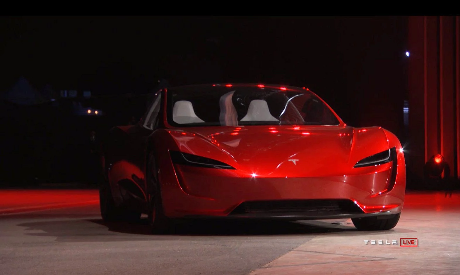 The new Telsa Roadster electric convertible will be a four-seater