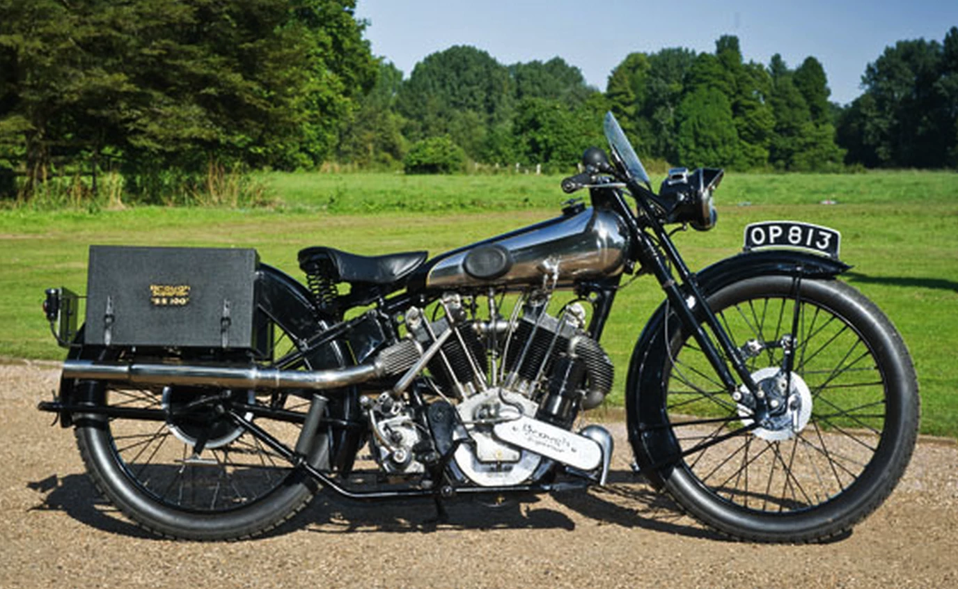 This Brough Superior SS100 Alpine Grand Sports sold for GBP280,800 (US$452,234) on October 31, 2012, at RM Auctions Battersea sale.