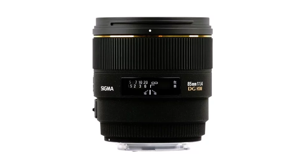 Sigma 85mm F1.4 EX DG HSM medium telephoto lens