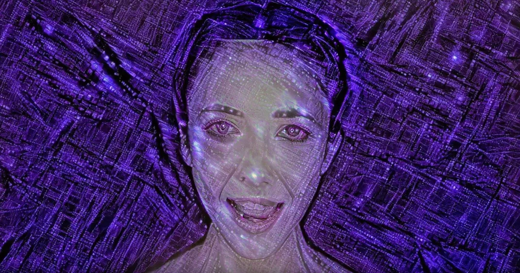 A still from the music video for the new single "Break Free" that features music entirely composed and produced by an artificial intelligence system