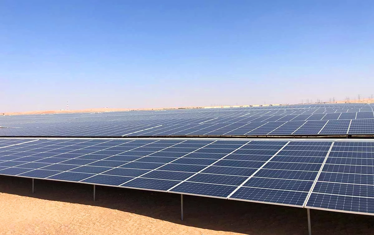 There are 3.2 million solar panels used in the Noor Abu Dhabi solar plant, manufactured by China's JinkoSolar
