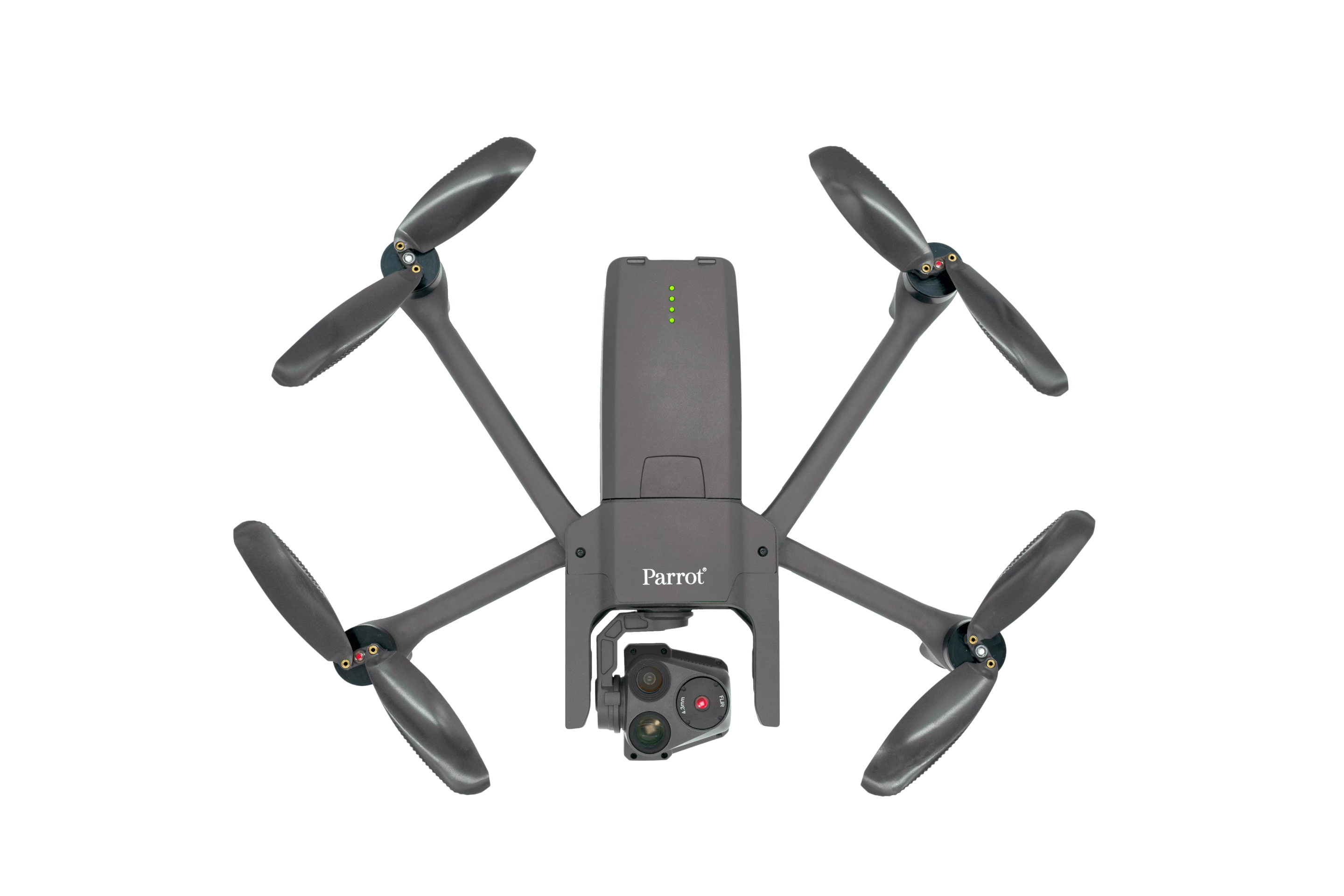The Anafi USA drone unfolds to 282 x 373 x 84 mm, and is ready to fly in under 55 seconds