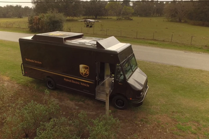 UPS has conducted a field trial of a delivery drone that launches from the roof of a UPS truck