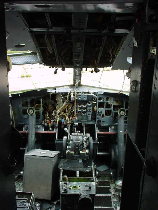 Another view of the state of the cockpit when first delivered to Price