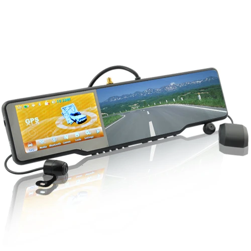 The Complete Car Bluetooth Rearview Mirror Kit with GPS