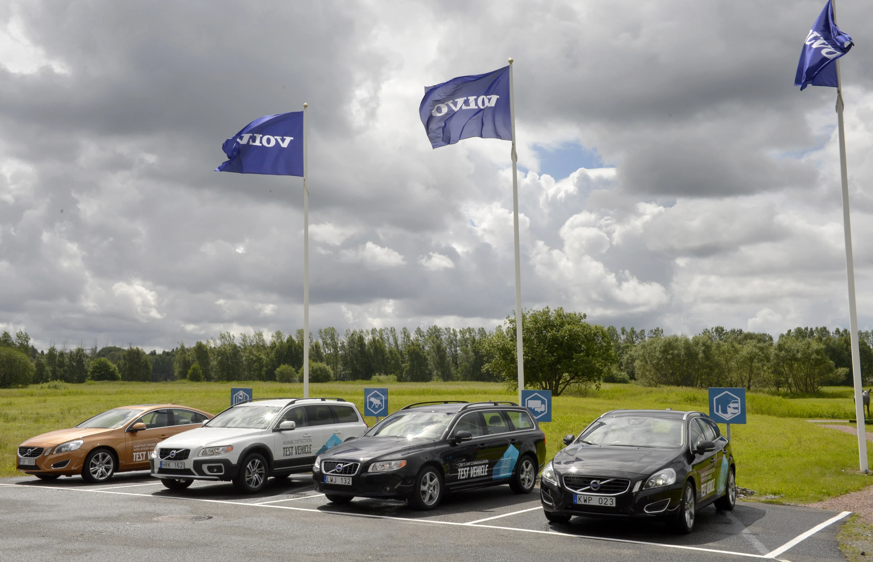 Volvo's suite of autonomous prototypes on show