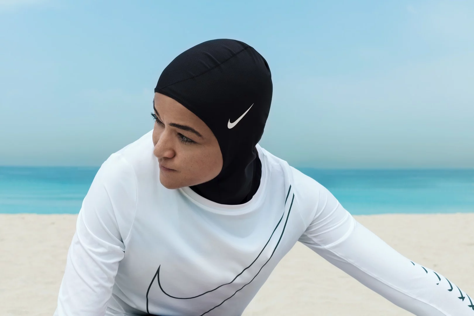 The Nike Pro Hijab is a single-layer stretchy high-performance Hijab. It won the Fashion category