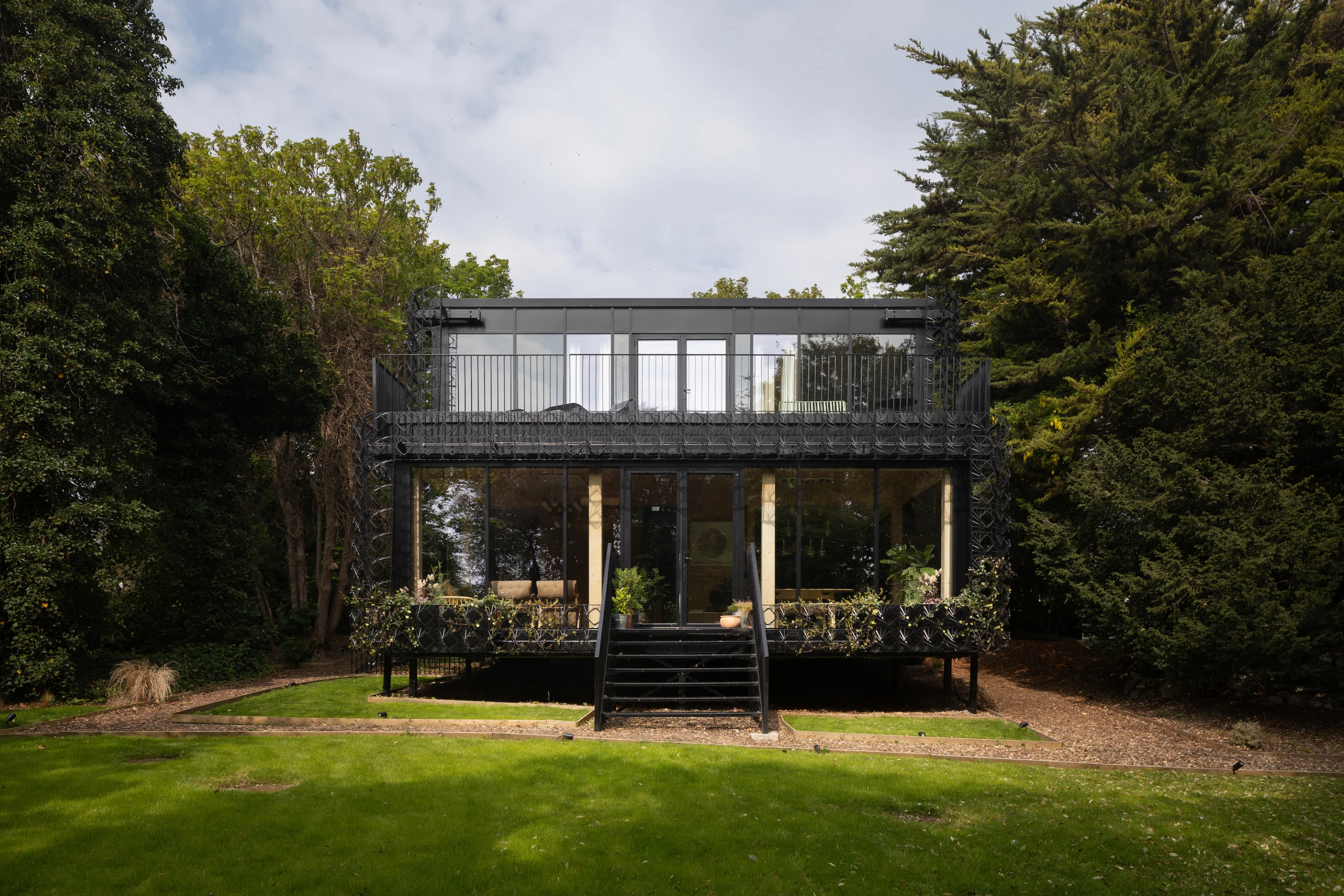 Woven, by Giles Miller Studio, features an exterior that will become increasingly covered with greenery over time