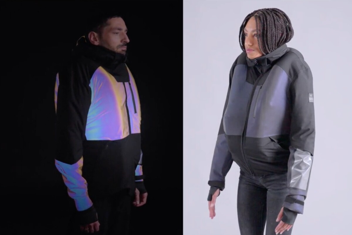 The Cirrus cycling jacket has highly reflective panels ... oh yeah, and it also inflates when an accident is detected