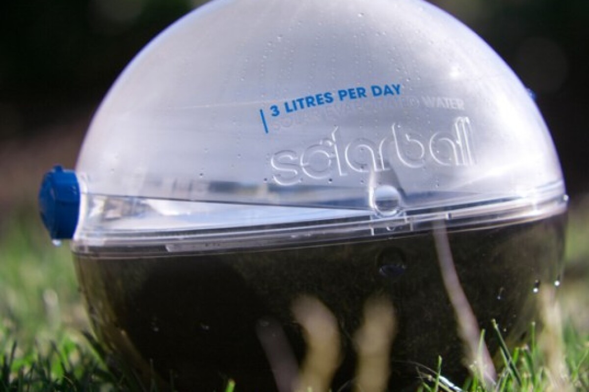 Studentdesigned Solarball creates drinkable water