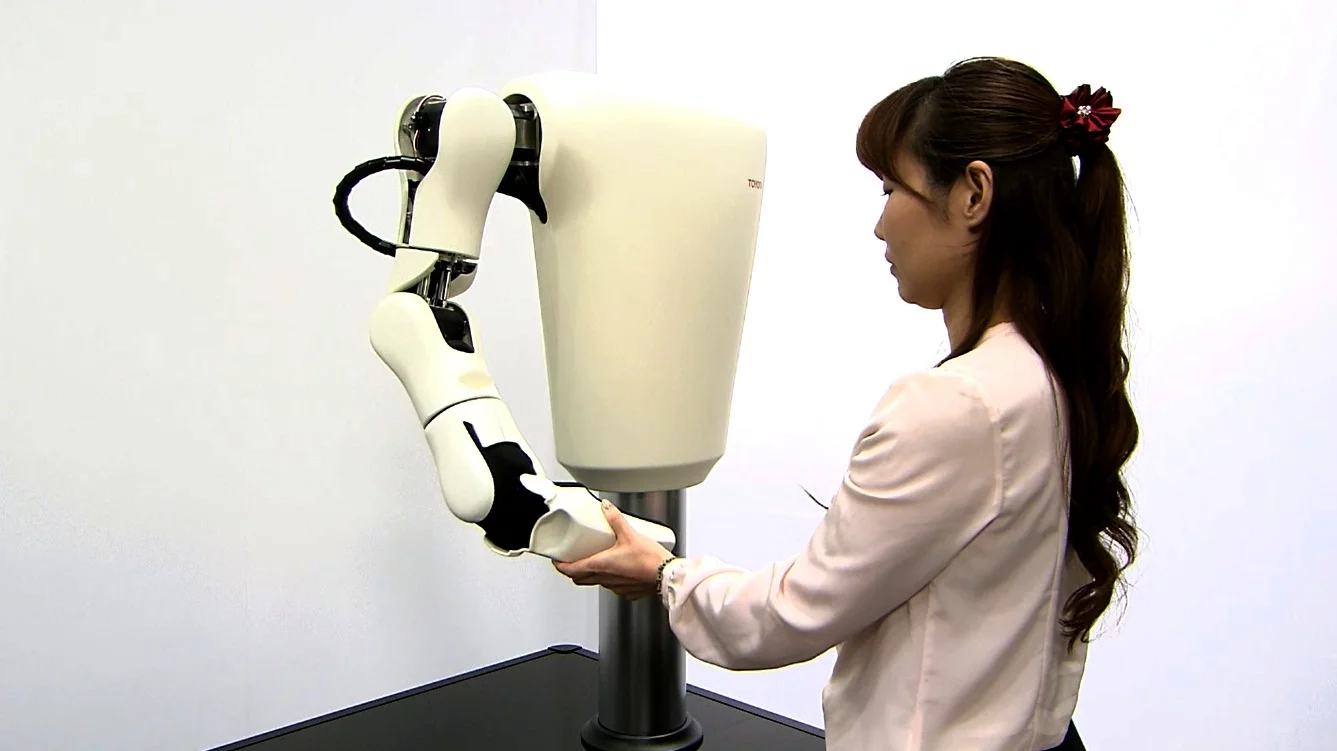 The compliant joints made possible by Toyota's torque servo module are much safer than traditionally rigid servos