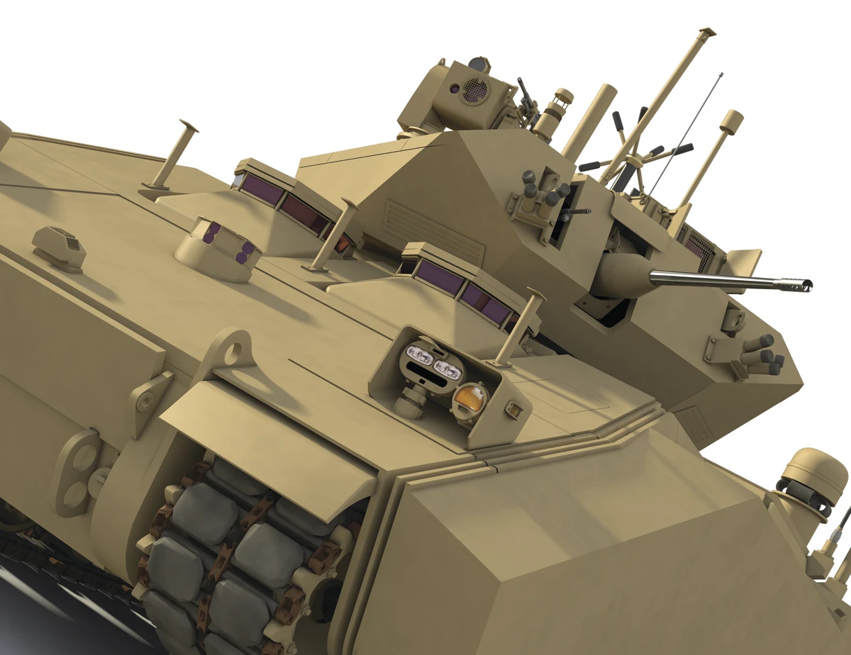 Artist's concept of the BAE Systems/Northrop Grumman hybrid GCV