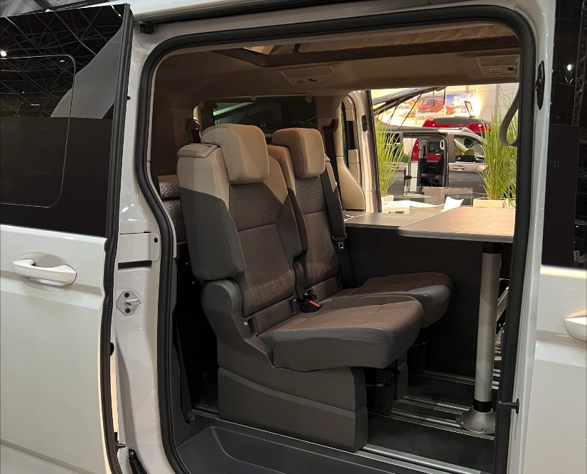 Two rear seats ready to dine