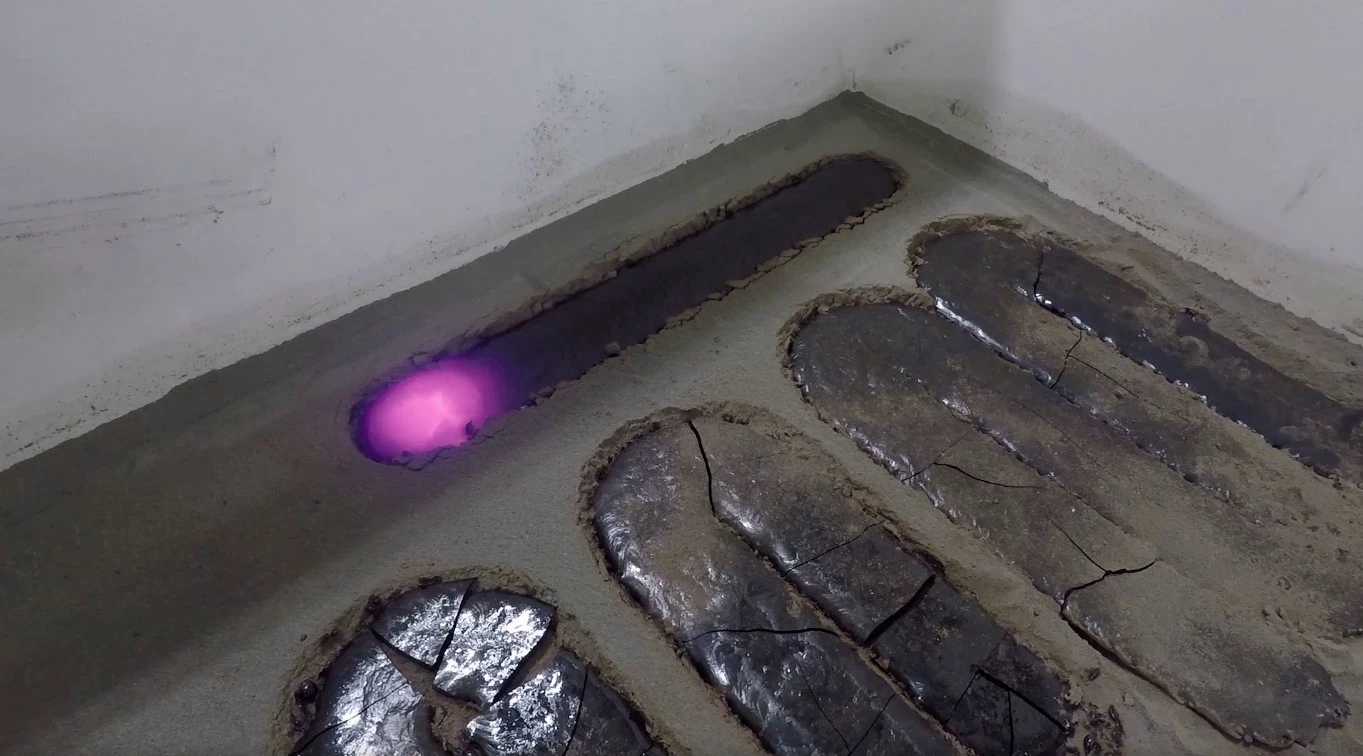 Sintering simulated lunar dust using lasers