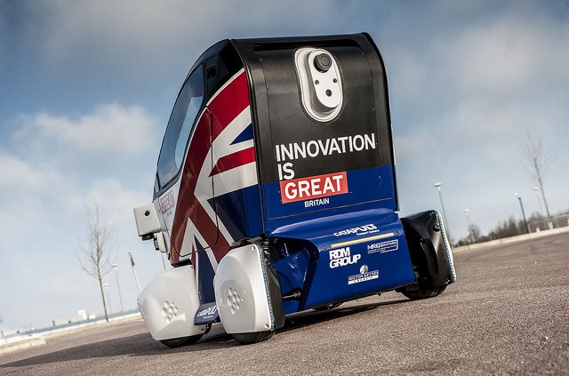 The Lutz Pathfinder uses LIDAR sensors for mapping the surrounding area (Photo: Transport Systems Catapult)