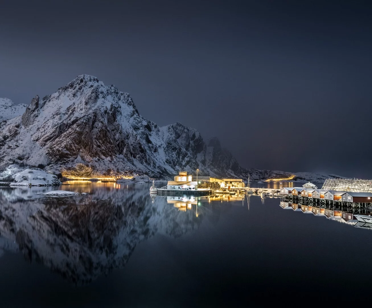 This shot was taken close past midnight in Svolvær