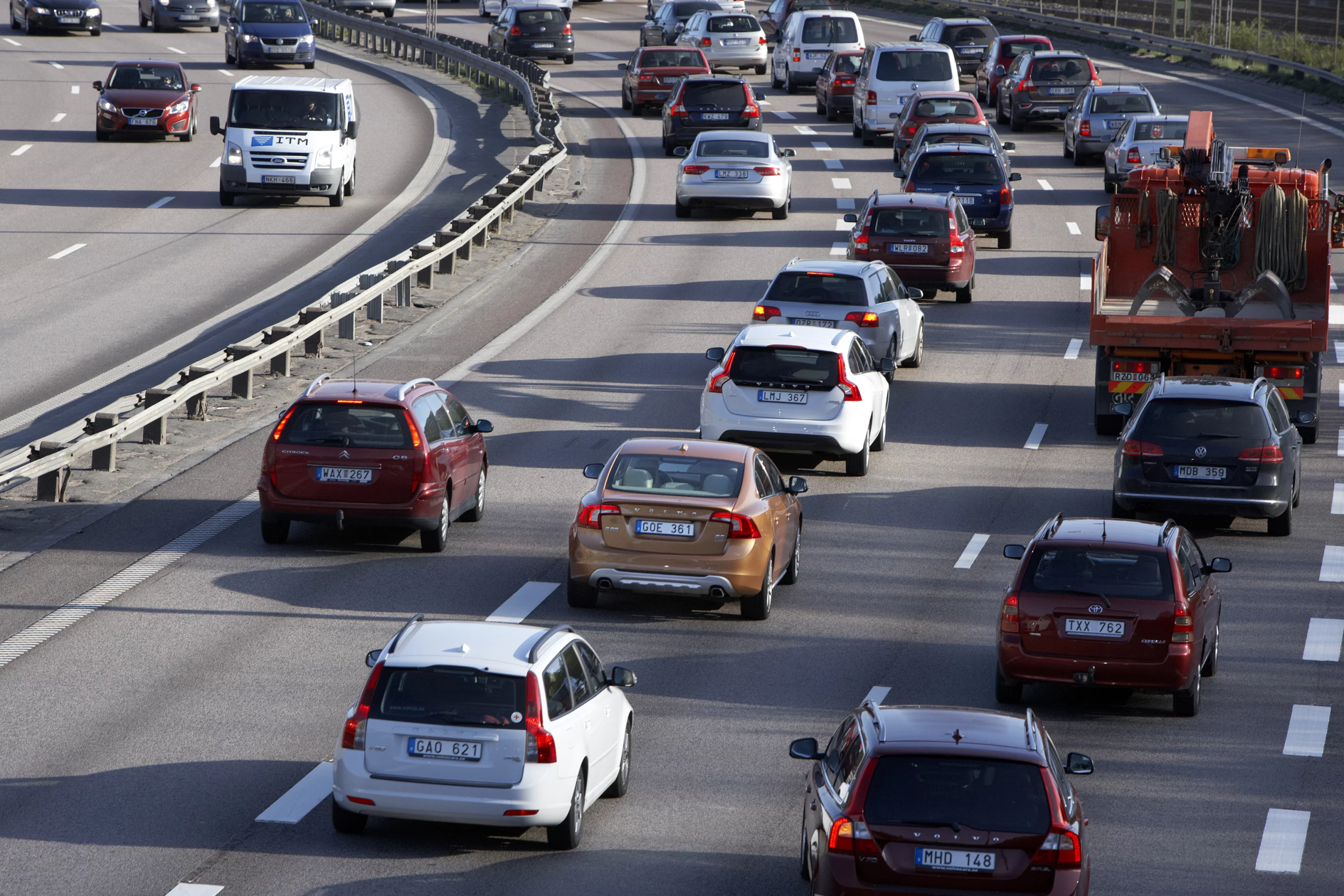 Volvo's new traffic jam assistance system is designed to take over the chore of driving in stop/start traffic