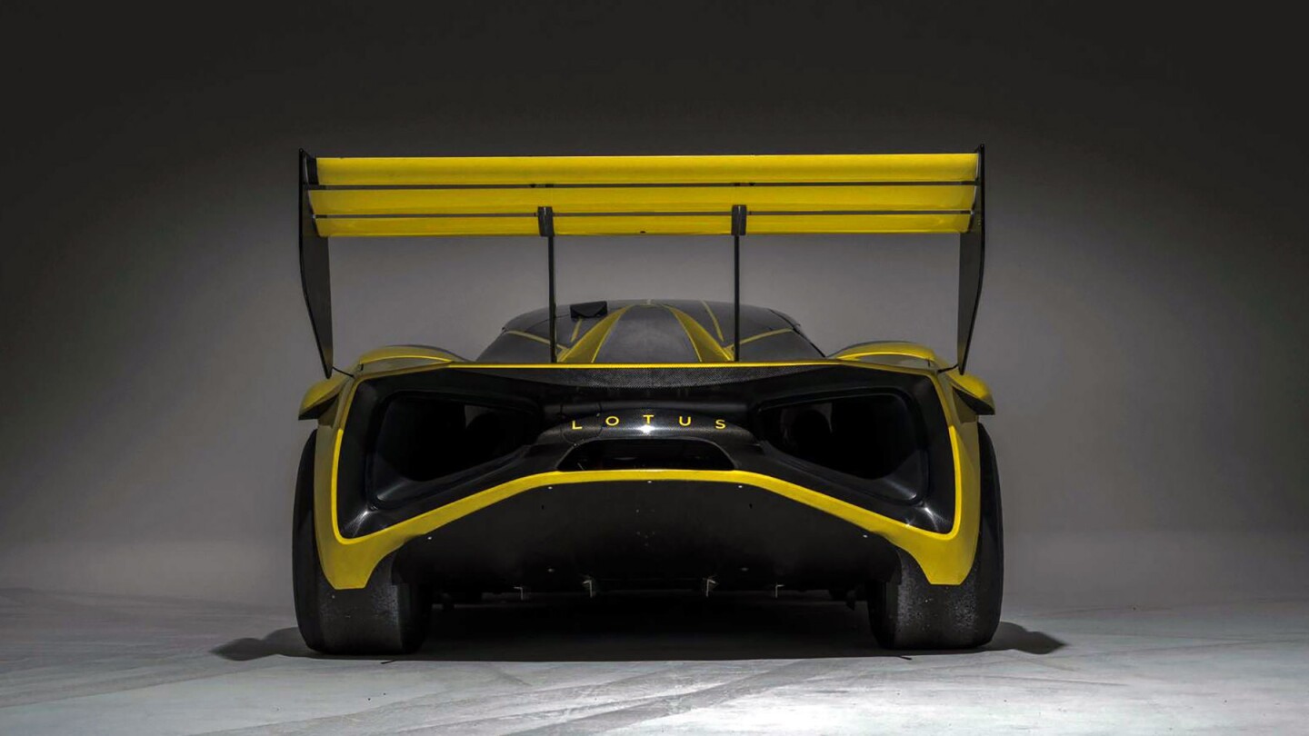 That is unmistakenly a barn door affixed to the Lotus Evija X to produce more moo-force
