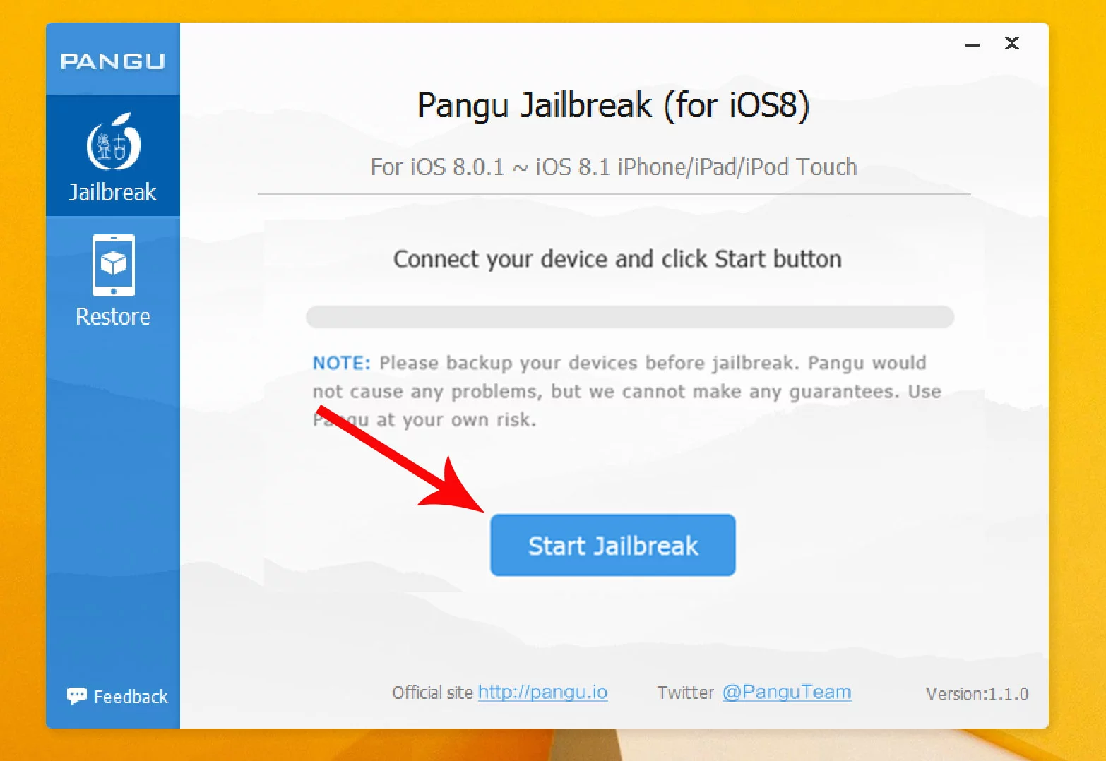 The Pangu Windows tool