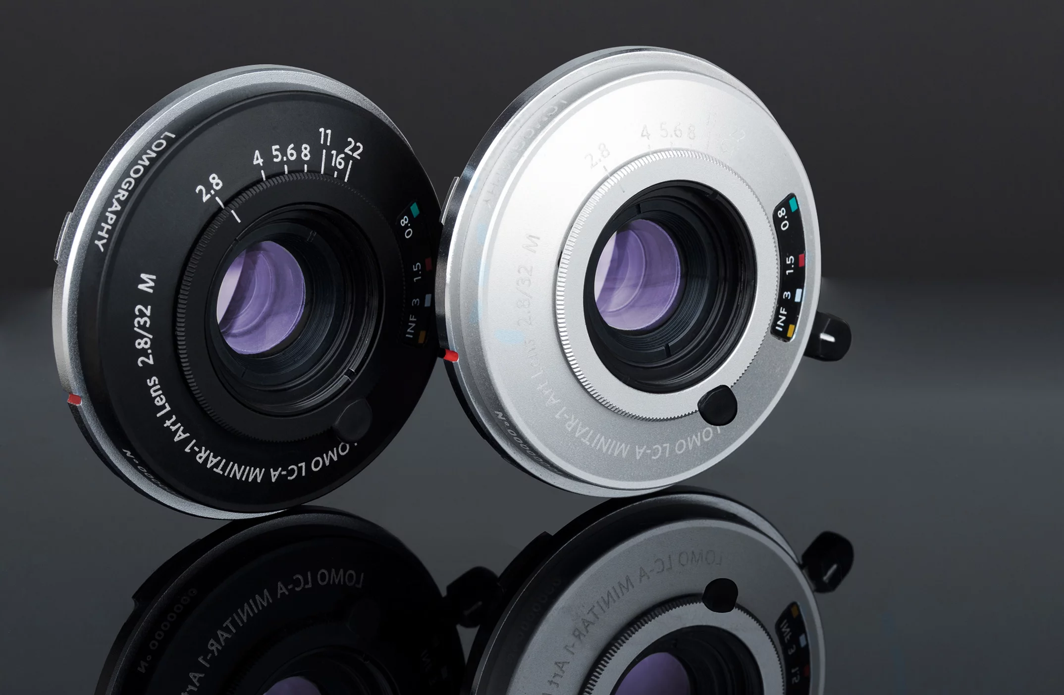 The Lomo LC-A Minitar-1 Art Lens will be available in black or silver