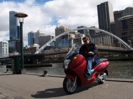 The Vectrix Electric Maxi-Scooter