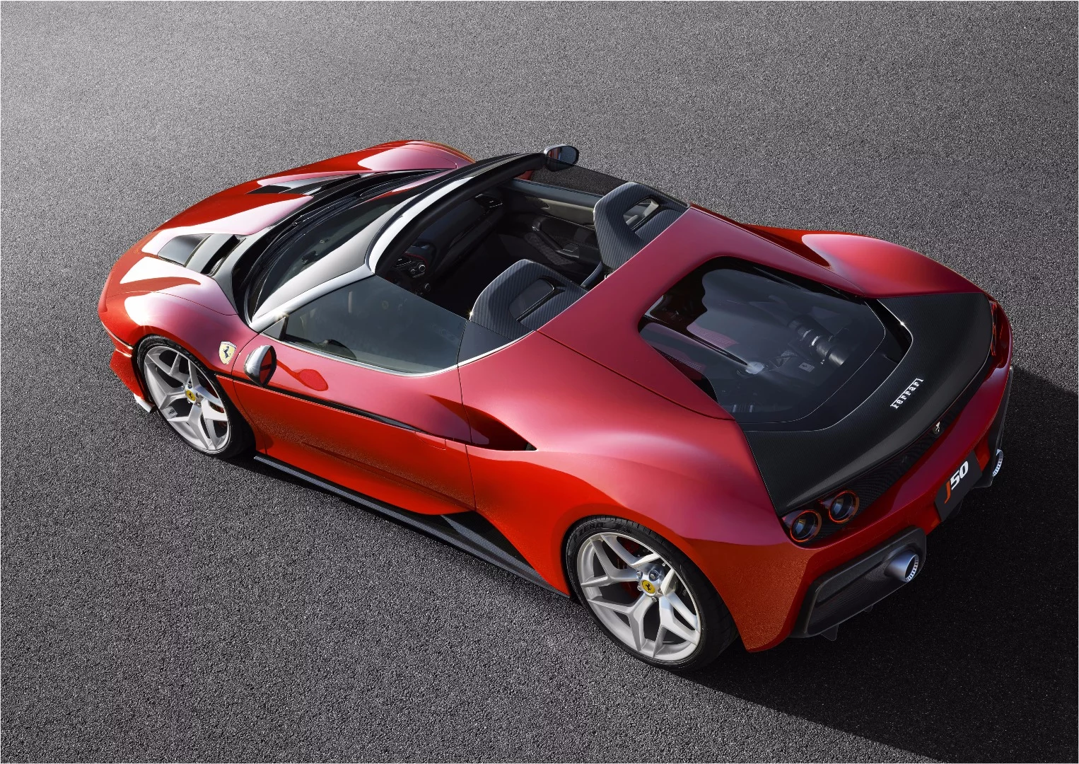 The J50 takes cues from legendary Ferraris of the past