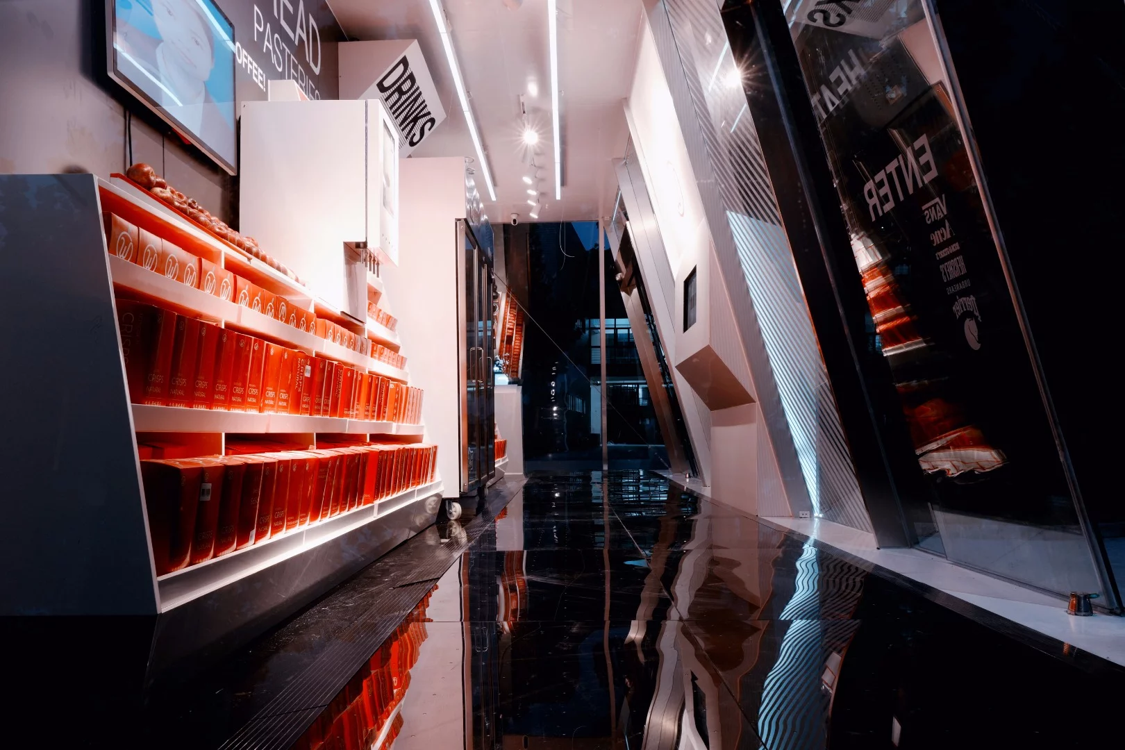 Moby is accessed by a customer via the Wheely app on their smartphone which then scans a barcode of the items purchased