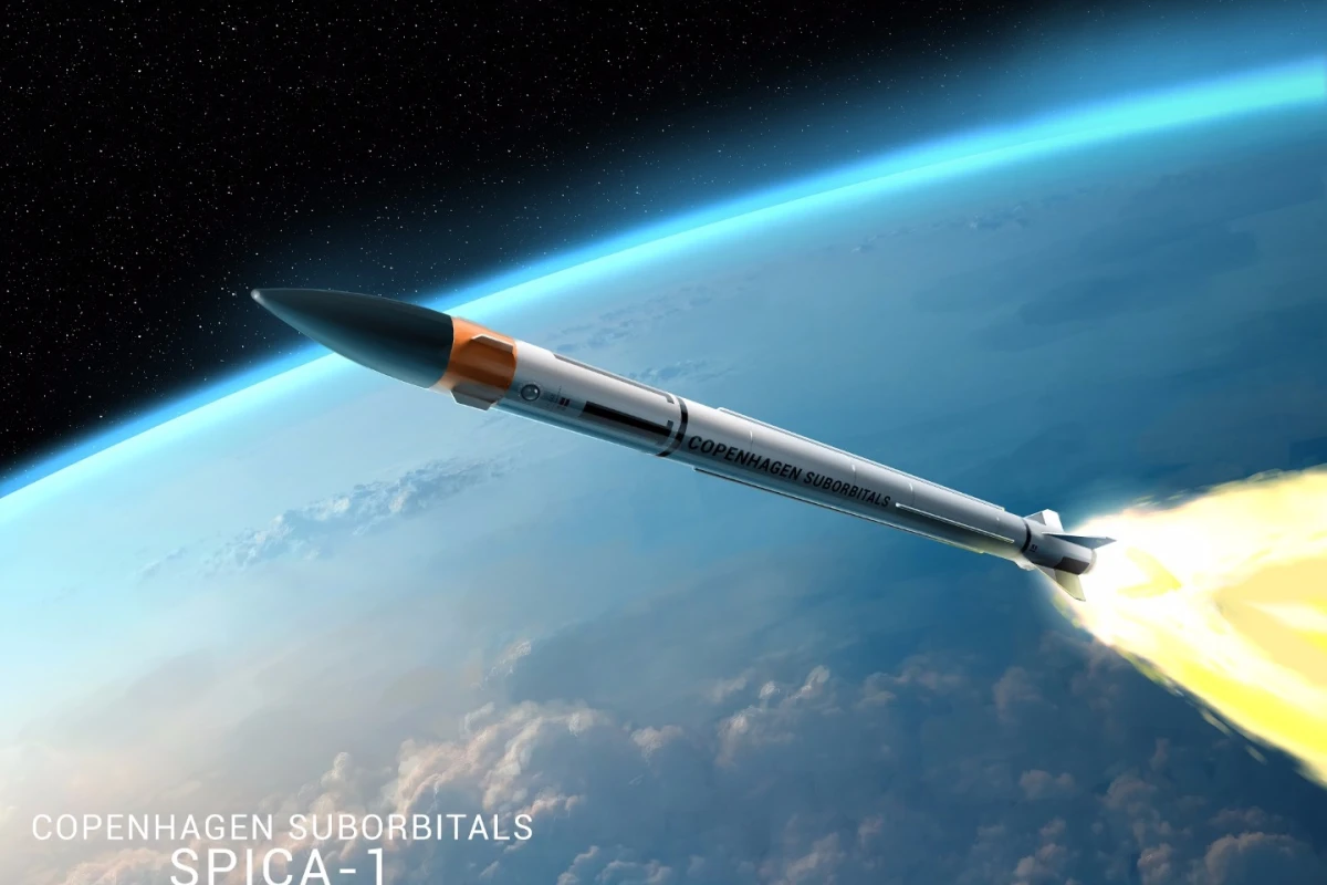 Artist's impression of the Spica I rocket