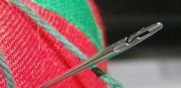 The Spiral Eye makes easy work of threading a sewing needle