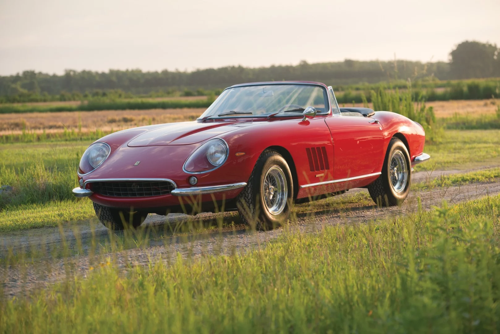 In 2013, one of ten 1967 Ferrari 275 GTB/4 S NART Spiders sold at auction for $27,700,000. Unlike all the others, it had never been raced, had been with one family from new, was in perfect condition and had been donated to charity, which always adds a premium at auction.