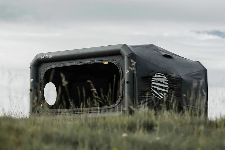 The large openings come with screens, while the side windows are sealed
