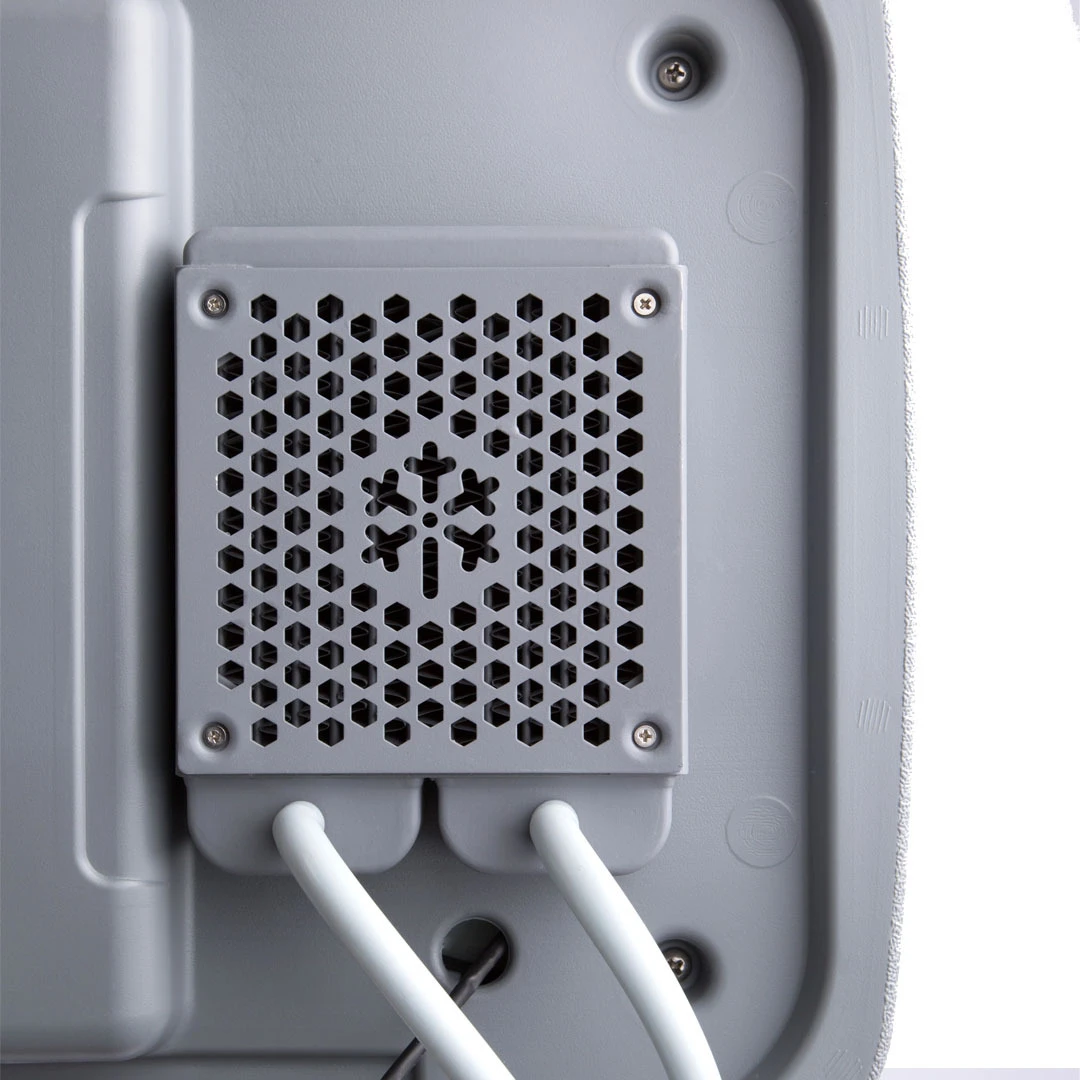 The company says the air coming out of IcyBreeze blows at speeds of up to 25 mph (40 km/h) and temperatures 35° F (19.4° C) cooler than that outside