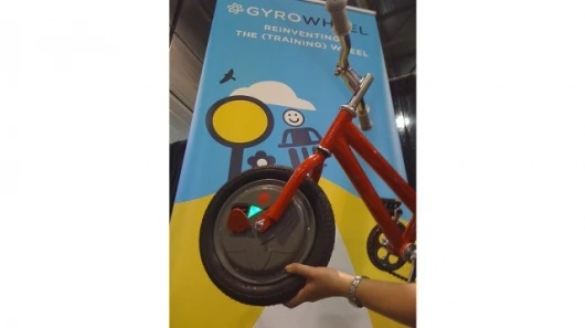 The Gyrowheel is powered by a rechargeable battery (photo: Quickrelease.tv)