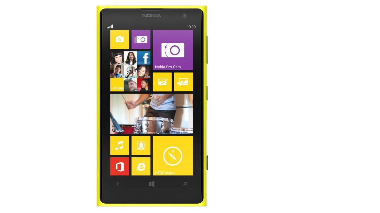 The Lumia 1020 sports a familiar 4.5-inch display