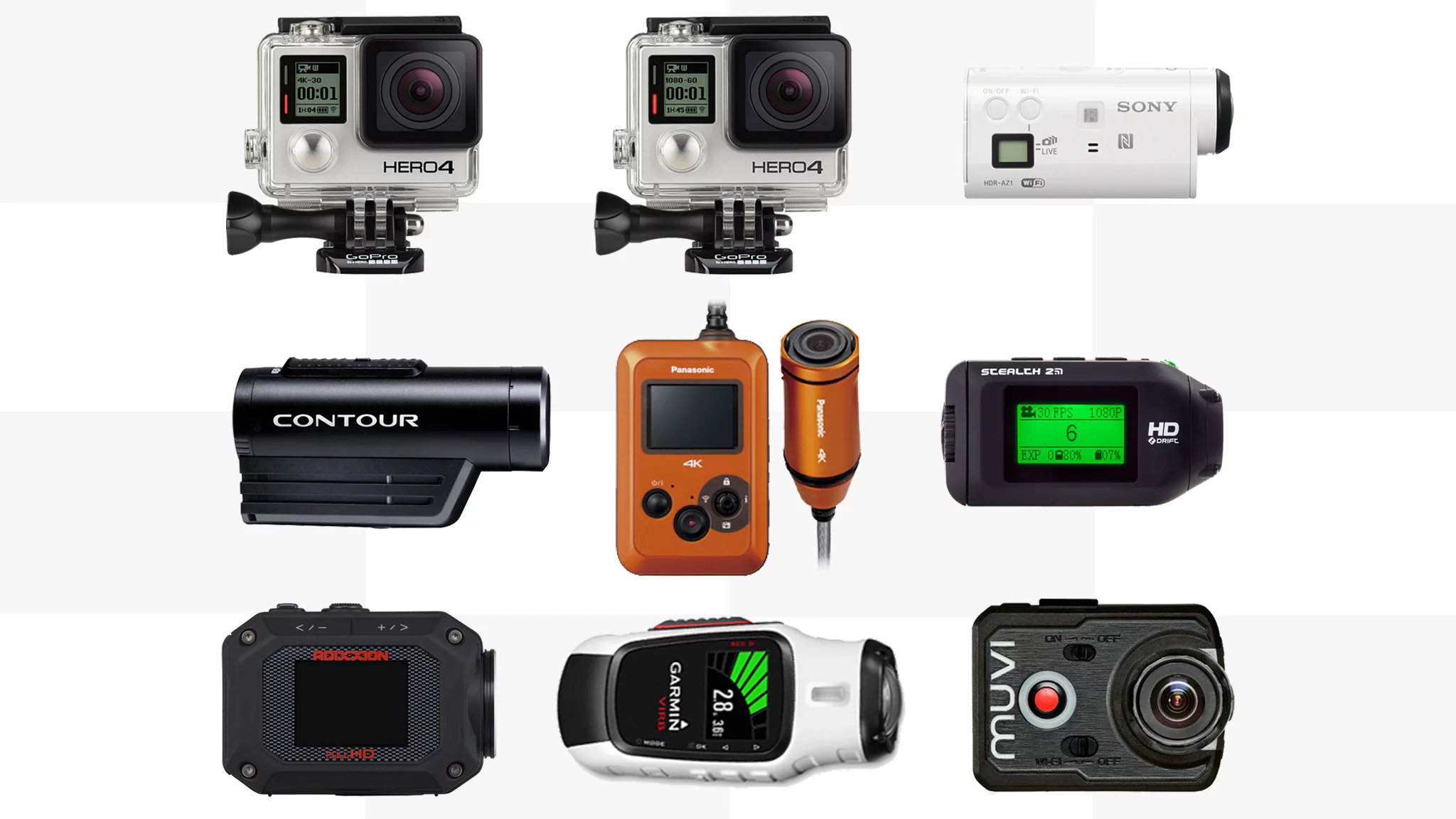 Gizmag compares the specifications and features of some of the best action cameras