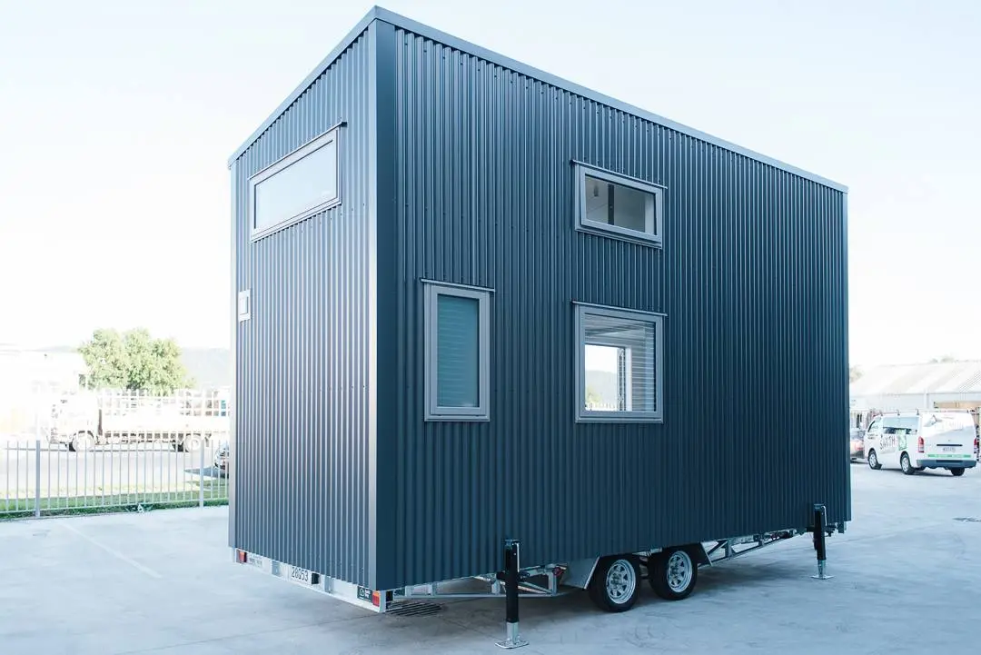 The Larissa and Tyler Tiny House measures 6 x 2.4 m (19.6 x 7.8 ft)