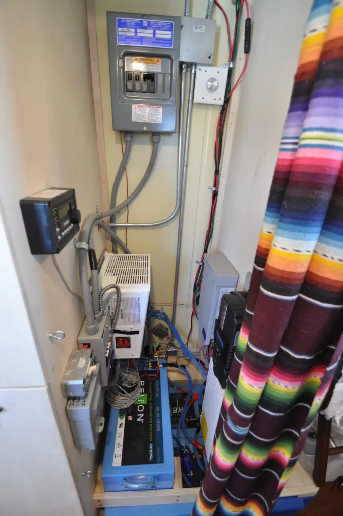 The Tucson's hallway includes an area for the solar power equipment