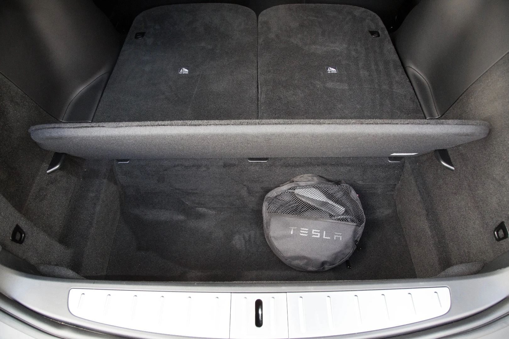 The deep boot on the Model X